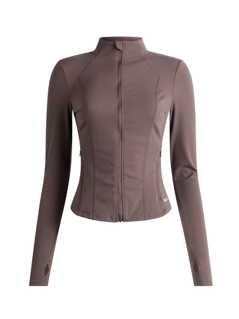 Tala Dayflex Zip Through Running Jacket in Mocha Brown